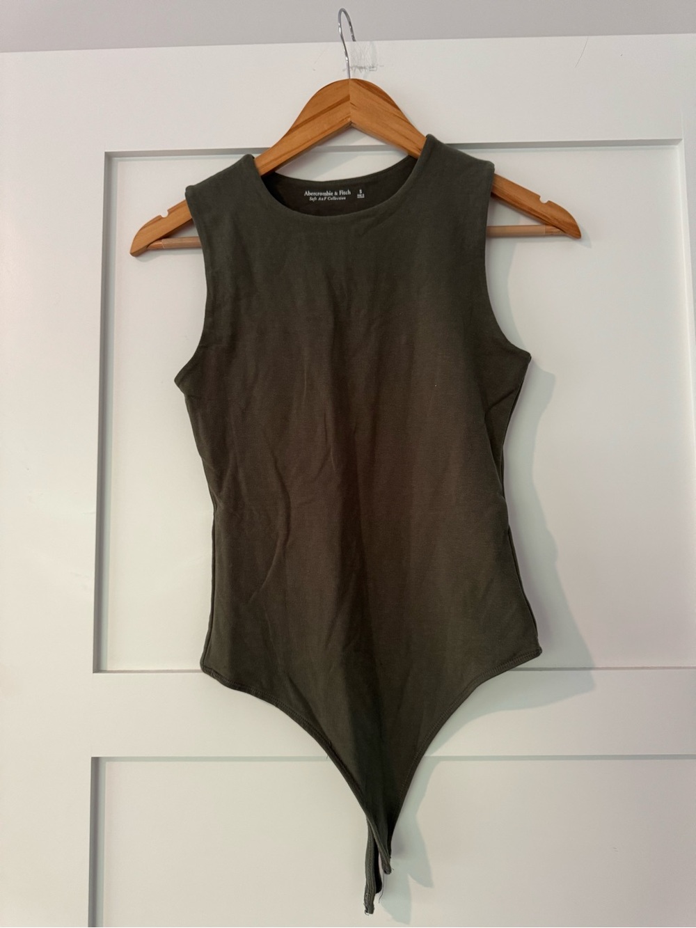 Abercrombie & Fitch Olive Sleeveless Bodysuit
